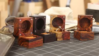 Making a Set of Exotic Wood Ring Boxes [upl. by Adnelg]