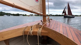 Restored Wooden Lugger First Sail [upl. by Ignazio400]