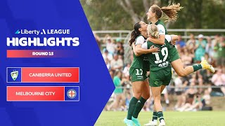 Canberra United v Melbourne City  Highlights  Liberty ALeague 202324  Round 15 [upl. by Einwat]