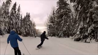 Le Massif de Charlevoix quotSnowmageddonquot 84cm February 21st 2013 GoPro HD [upl. by Nwahsat]