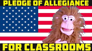 PLEDGE OF ALLEGIANCE FOR CHILDREN  preschool homeschooling kindergarten grade school [upl. by Inah956]