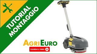 Montaggio e funzionamento lavapavimenti Karcher BD 304 C Bp Pack [upl. by Ayinat]