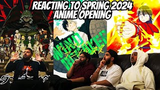 Reacting To Top 25 Spring Anime 2024 Openings  TMC [upl. by Annaer468]