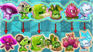 PvZ 2 Discover  All Plants Same Shape and Skill Difference [upl. by Nylidnarb]