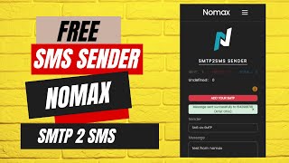 Free SMS Sending Simplified  nomaxsmsxyz [upl. by Tavia]