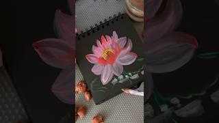 Easy lotus 🪷 goucha easypainting kaviartstudio shorts trending [upl. by Ziom633]