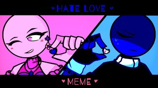 💔Hate Love💔  MeMe   AvM  Ft Pink amp NavyDark Blue💙💓 Alan Becker Read desc [upl. by Ramin979]