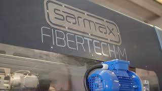 SARMAX FIBERTECHM AUTOMATIC SANDING amp DENIBBING CENTER FOR WINDOWS DOORS FRAMES AND CABINET DOORS [upl. by Gulick]