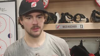 Hischier Kovacevic and Keefe speak after the morning skate in Tampa [upl. by Cardon221]