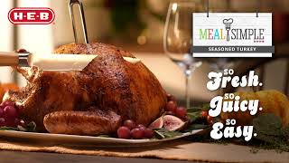 HEB Holiday Hack Meal Simple OvenReady Seasoned Turkey [upl. by Enrak]