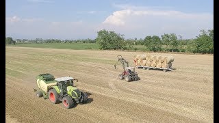 1 KM OF FIELD  Claas Axion 850 amp Same Silver 105  Agromeccanica Assanelli [upl. by Leryt372]