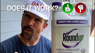 Roundup Super Concentrate Weed amp Grass Killer Review [upl. by Harbot]