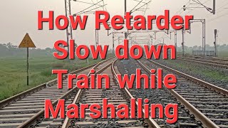 How Retarder work in railway to slow down train while Marshalling [upl. by Kellsie533]