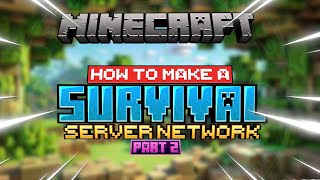 MAKE Your Own SURVIVAL Server Empire in Minecraft Part 02 [upl. by Gorga650]