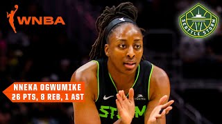 Nneka Ogwumike drops SEASONHIGH 26 PTS in Seattle Storm win vs her former team 👑  WNBA on ESPN [upl. by Eilrebma]