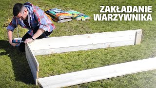 Zakładanie warzywnika  grządki podwyższone DIY [upl. by Kra967]