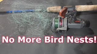 How To Avoid Bird Nests With Spinning Reels [upl. by Aehs]