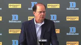 Coach David Cutcliffe on the expectations of Duke football [upl. by Nallid]