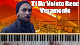 Mengoni Ti Ho Voluto Bene Veramente Spartito Accordi Pianoforte [upl. by Nicky]