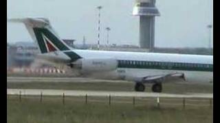 Alitalia McDonnell Douglas Md82 TAKE OFF [upl. by Neale]