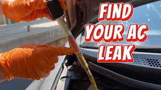 How to Find AC Leak in Your Car Using Dye [upl. by Knute]