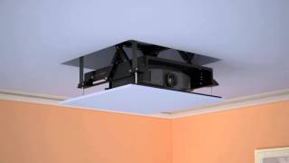 The new UNIQUE amp SLIMMEST projector ceiling lift PLCV61 requiring only 15cm height [upl. by Igor]