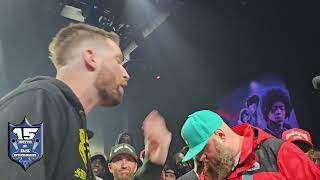 CHARRON TALKING SUPER CRAZY BATTLE SNIPPET VS BIGG K AT KOTD BLACKOUT 8 [upl. by Lull804]