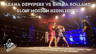 Axana Depypere vs Shana Rolland slow motion highlights [upl. by Cyndi]