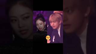 Vs Real reaction to Jennie  Golden Disk Award 💚☘️ taennie jennie taehyung taennieisreal [upl. by Israeli]