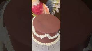 Beautiful buttercream flower cake shortsvideo cake cakedecorating cakedecoratingtips [upl. by Lucias152]