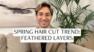 SPRING HAIR CUT TREND FEATHERED LAYERS [upl. by Annahsit]