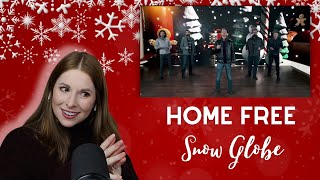 HE SINGS TENOR TOO Danielle Marie Reacts to Home Free quotSnow Globequot Day 5 Falalaidays [upl. by Corson222]