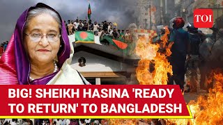 Sheikh Hasina To Return To Bangladesh Says Son Big Announcement As New Govt Takes Oath [upl. by Nnylyma]