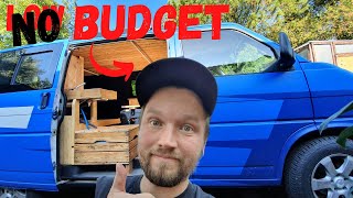 KEIN Geld ausgeben HOLZDECKE für den LOW BUDGET CAMPER  VW T4 [upl. by Uchish]