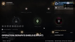 Destiny 2  Operation  Seraphs Shield Expert Solo [upl. by Aitercul]