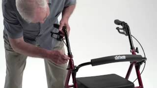 Drive Medical  Adjustable Height Rollator [upl. by Rodmann419]