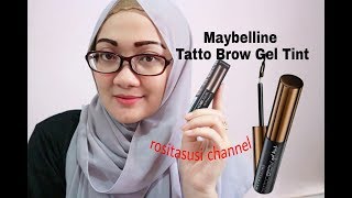 maybelline tatto brow gel tint  testing [upl. by Kciredor]