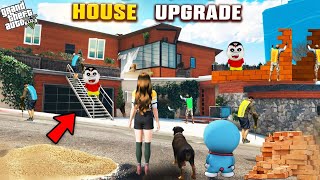 GTA 5  Shin Chan Ultimate Super Luxury Glass House Upgrade GTA 5 in Telugu [upl. by Booze653]