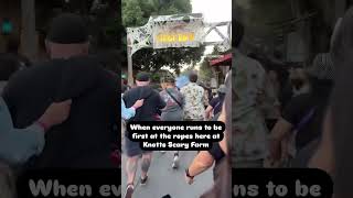 When everyone runs to be first at Knotts Scary Farm [upl. by Haela]