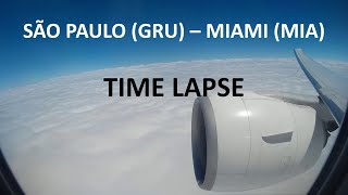 Voo São Paulo para Miami Time Lapse Decolagem e Pouso [upl. by Phenica423]