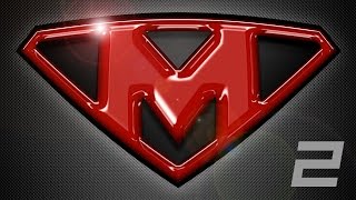 Photoshop Tutorial Part 2  Create a Powerful Custom SuperHero Emblem Logo [upl. by Elauqsap]