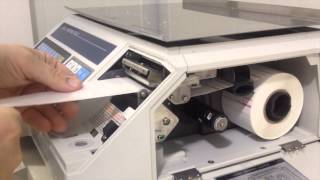 How to Load labels into the CAS LP 1000N Label Printing Scale [upl. by Brine]