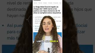 Ayudas de la Seguridad Social por hijos 💸 TE LO CONTAMOS TODO 😱 shorts [upl. by Naujak807]