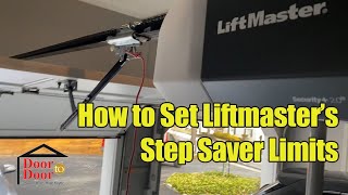 How to Program Liftmaster and Chamberlains Garage Door Opener Step Saver Limits [upl. by Tera]