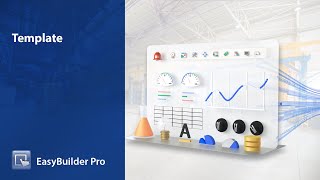 Weintek EasyBuilder Pro tutorial  79 Template [upl. by Carole772]