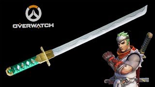 How to make Paper Ninja Sword  Young Genji Sword  Overwatch [upl. by Ennazzus]