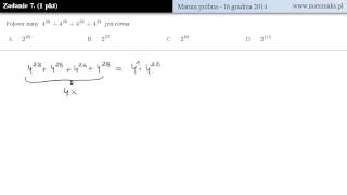 Zadanie 7  matura próbna  grudzień 2014 [upl. by Kinson]