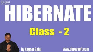 Hibernate Online Training  Class  2  by Nagoor Babu [upl. by Annatnom]