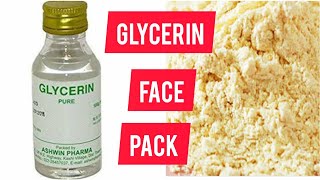 Glycerin face mask for tan removal  Face pack for dark spot  benefit of glycerin  uses [upl. by Seftton695]