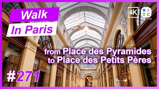 From Place des Pyramides to Place des Petits Pères Paris France  Walk In Paris [upl. by Meela]